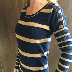 Jones New York - Navy and Tan Sweater (Size S)